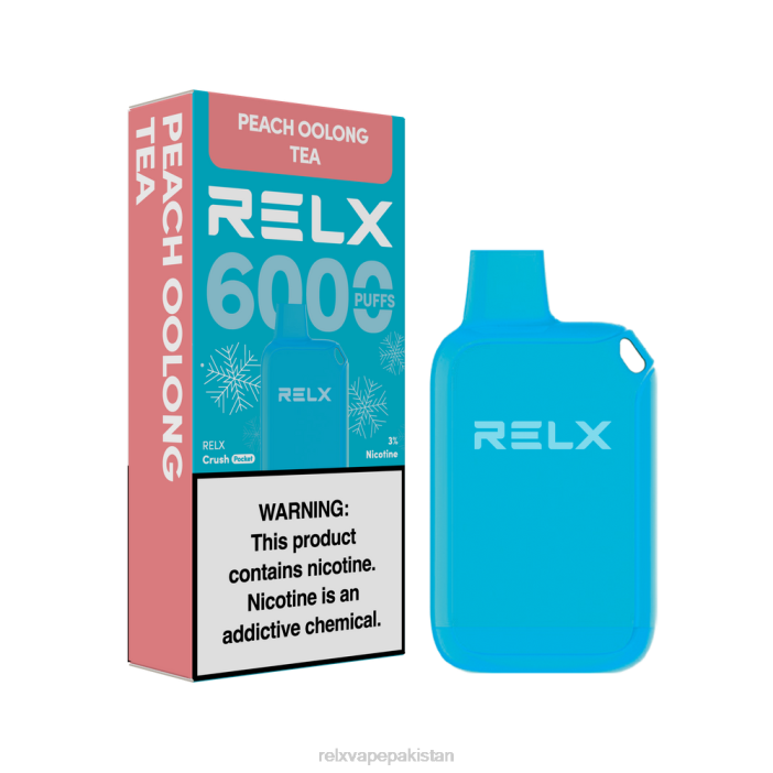 RELX Crush Pocket 6000 برفیلی | 8FT410 ‎RELX Vape Price In Pakistan آڑو oolong چائے