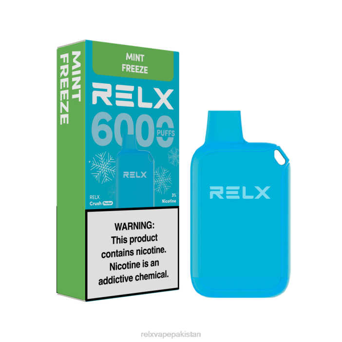 RELX Crush Pocket 6000 برفیلی | 8FT412 ‎RELX Price In Pakistan پودینہ منجمد