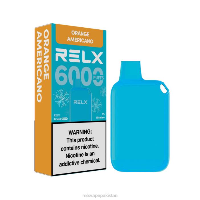 RELX Crush Pocket 6000 برفیلی | 8FT415 ‎RELX Pakistan نارنجی امریکانو
