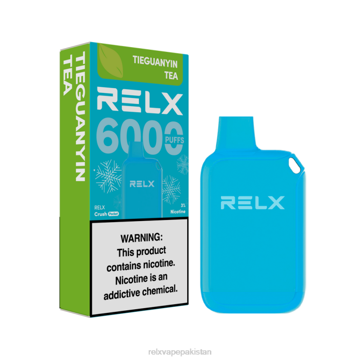 RELX Crush Pocket 6000 برفیلی | 8FT422 ‎RELX Pakistan tieguanyin چائے