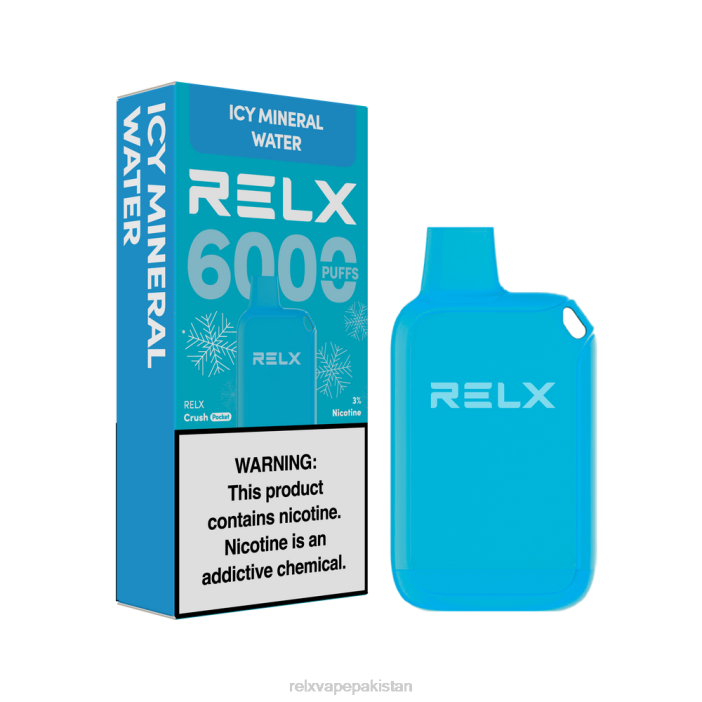 RELX Crush Pocket 6000 برفیلی | 8FT423 ‎RELX Vape Pakistan برفیلی معدنی پانی