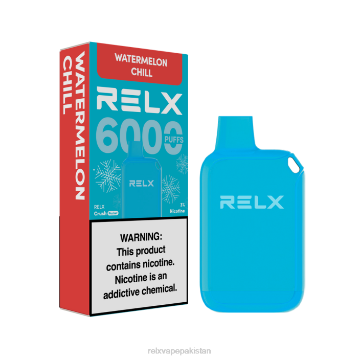 RELX Crush Pocket 6000 برفیلی | 8FT424 ‎RELX Vape Price In Pakistan تربوز ٹھنڈا